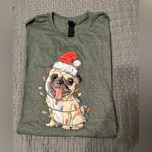 Set of 3 Pug Christmas shirts